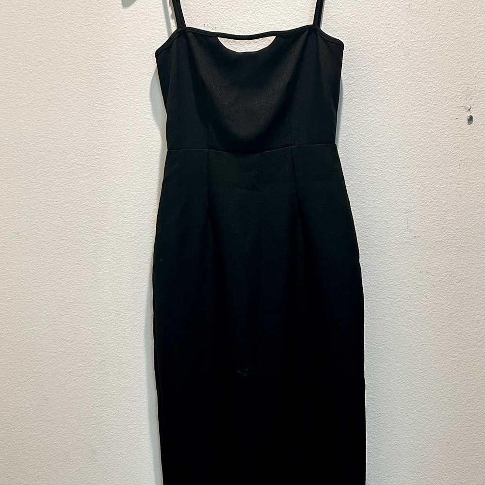 Anthropologie Elegant Ultra Flattering Classic Black Women's Dress - Picture 3 of 5